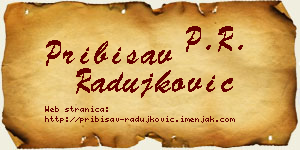Pribisav Radujković vizit kartica